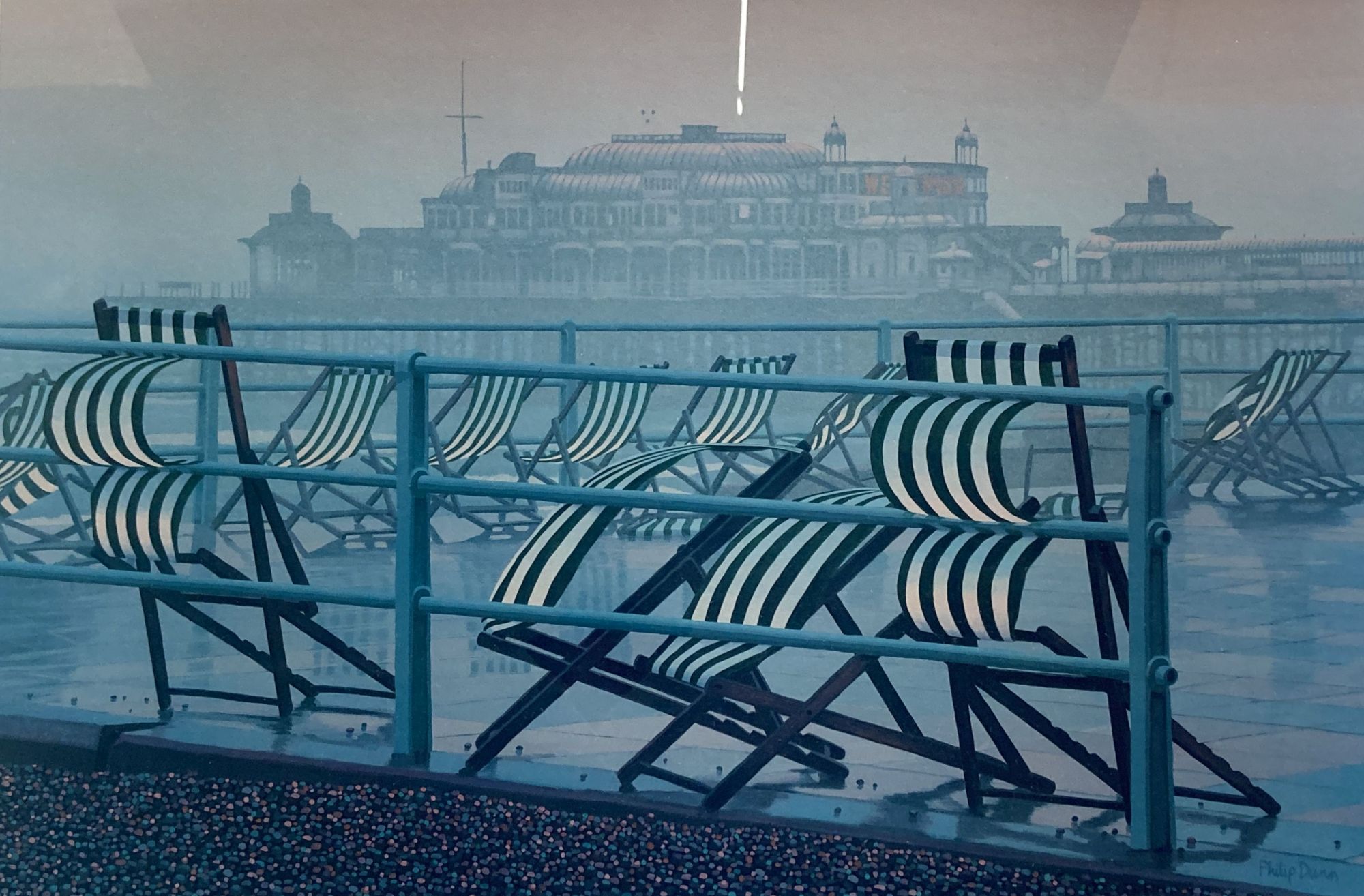 Philip Dunn, limited edition print, West Pier, signed in pencil, 38 x 55cm